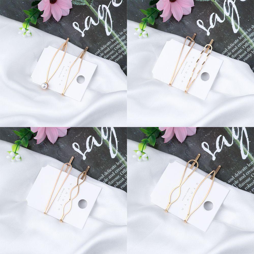 Kẹp Tóc Gợn Sóng Bằng Kim Loại Thời Trang Cho Nữ