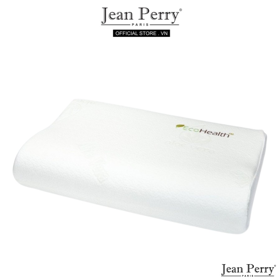 Gối nằm chiết xuất nha đam Jean Perry Memory Foam Aloe Vera 40x60x11/9cm