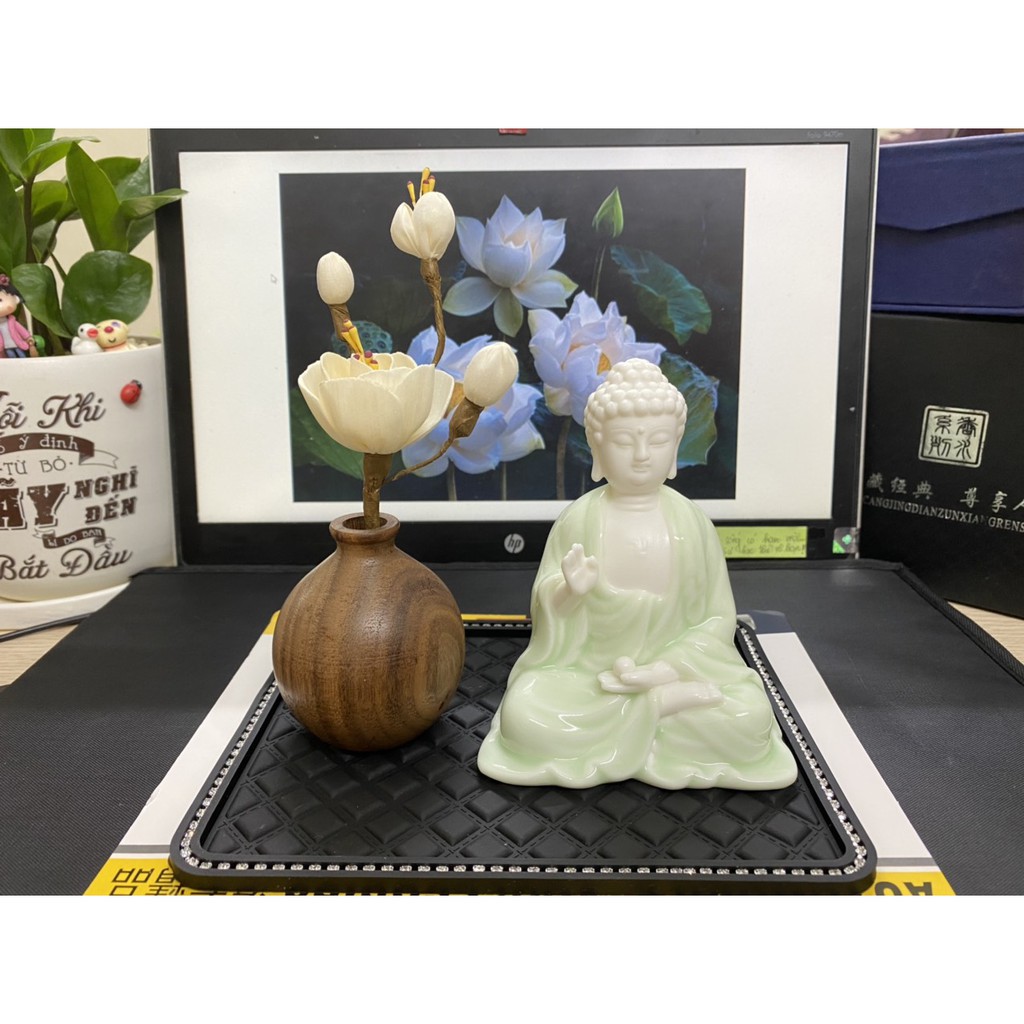 Tượng phật ADIDA trang trí taplo , Tượng Adida sứ cao cấp trang trí xe hơi , Tượng Phật Tổ Để Taplo ô tô