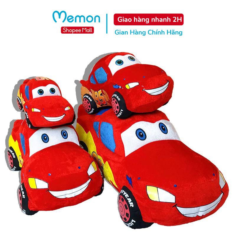 [Mã LIFEMALL2505 giảm 10% đơn 250K] Gấu Bông Siêu Xe Mcqueen Cao Cấp Memon