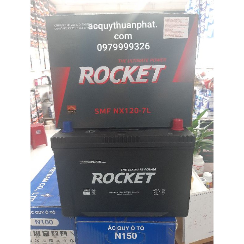 Bình ắc quy Rocket Nx120-7/L 12V-90ah