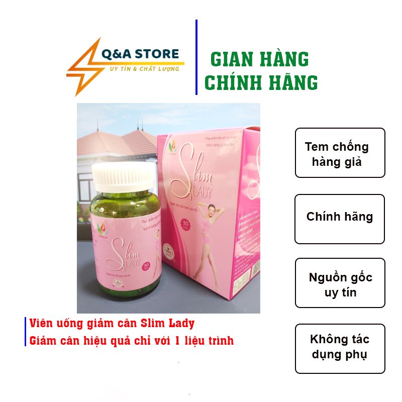 SLIM LADY viên uống giảm cân thảo dược hiệu quả an toàn