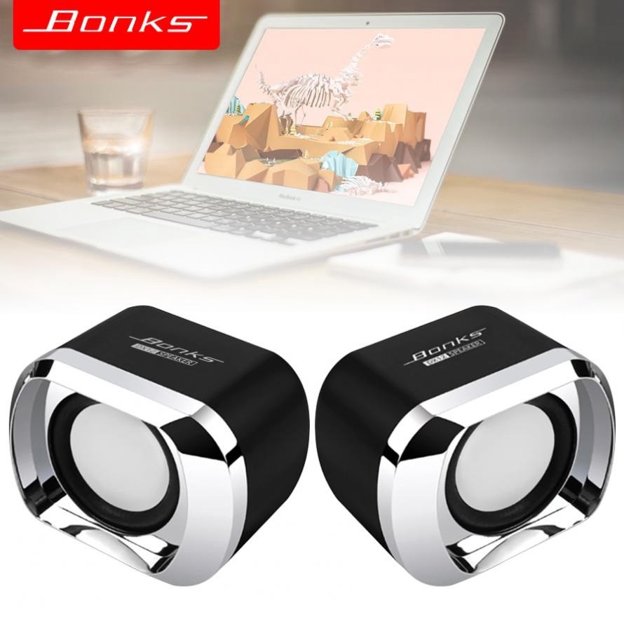 Loa vi tính mini Bonks DX12 âm thanh nổi Stereo chuẩn mực