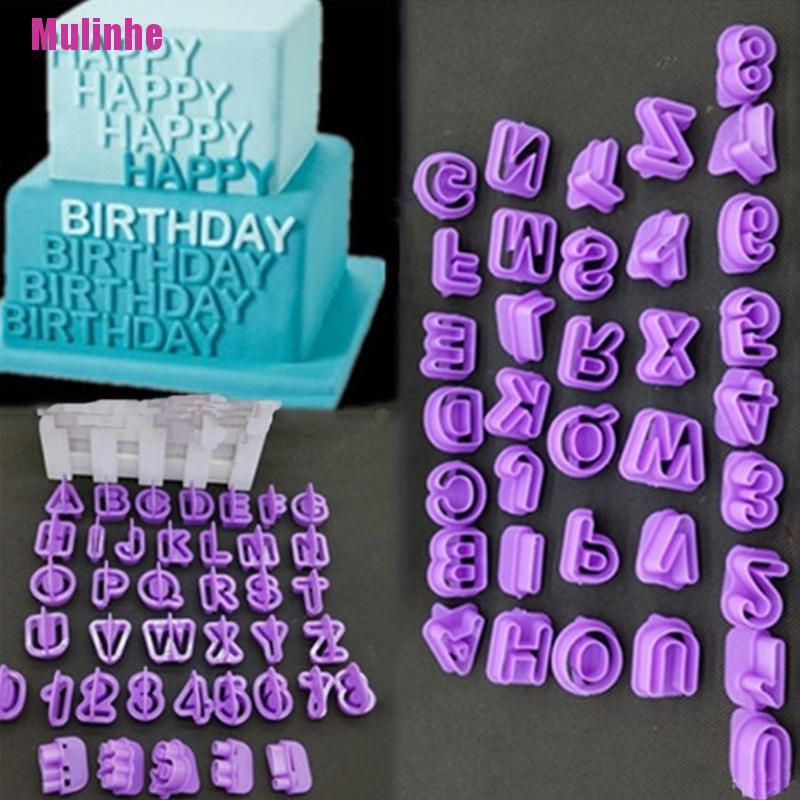 Set 40 Khuôn Nhựa Làm Bánh Hình Chữ Cái Alphabet