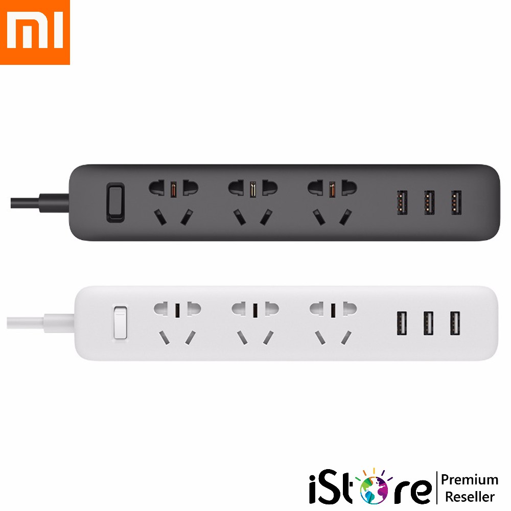 Ổ cắm điện Xiaomi Mi Power Strip tích hợp 3 cổng USB chất lượng cao