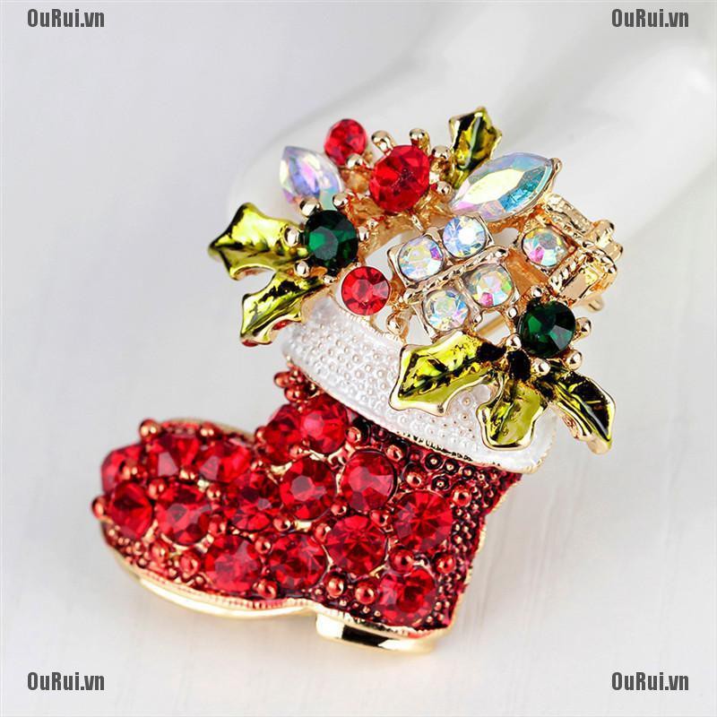 Ghim Cài Áo Hình Vớ Giáng Sinh Xinh Xắn