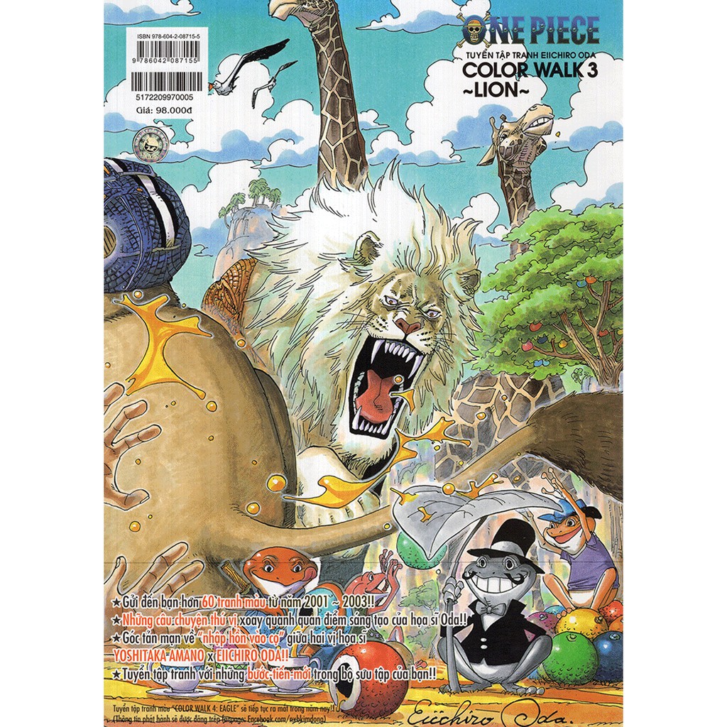 Sách - One Piece Color Walk - Tuyển tập tranh Eiichiro Oda Tập 3