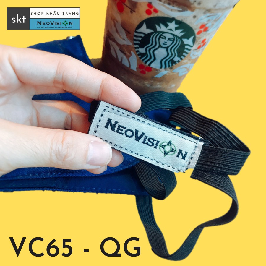 KHẨU TRANG VC65 - QUA GÁY - CHÍNH HÃNG NEOVISION MÃ VC65TQG