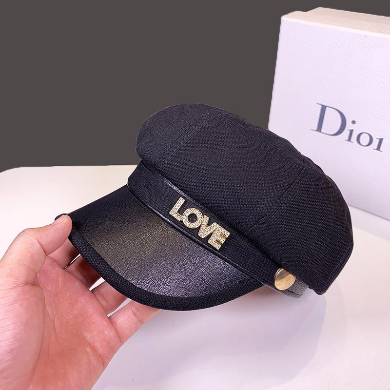 Mũ nồi đính đá dạ quang thời trang thu đông Anh Quốc cổ điển 2021