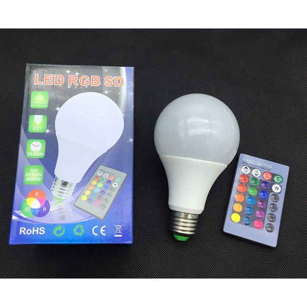 BÓNG ĐÈN LED RGB KÈM ĐIỀU KHIỂN TRANG TRÍ NHÀ CỬA GÓC LÀM VIỆC SIÊU ĐẸP