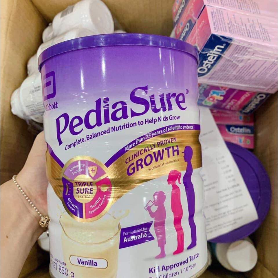 Sữa PediaSure Úc 850Gr - PediaSure Nắp Tím