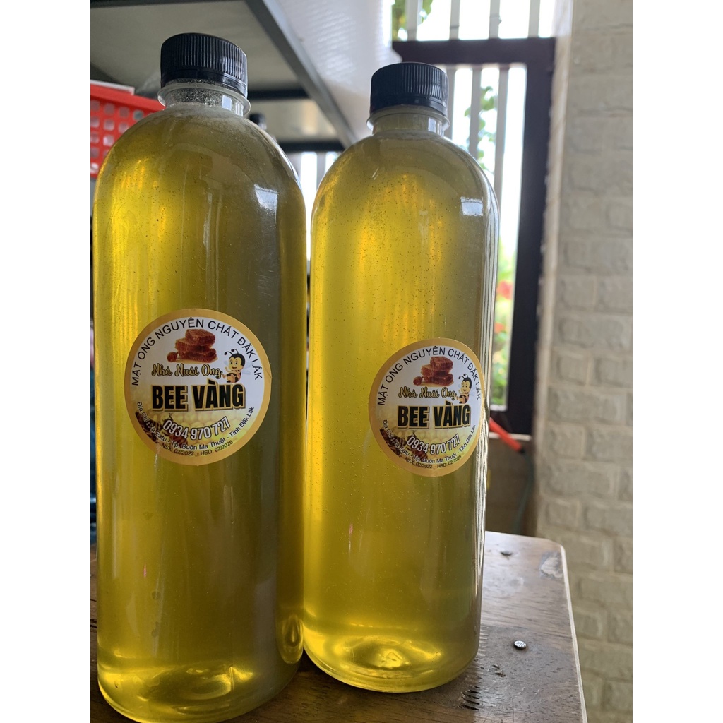 Combo 2 LÍT = 4 CHAI 500ML = Mật ong rừng hoa bạc hà nguyên chất CAO NGUYÊN -HÀ GIANG tăng cường sức khỏe [ BEE VÀNG ]