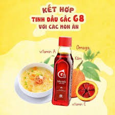  Dầu Gấc G8 Việt Nam 185ml