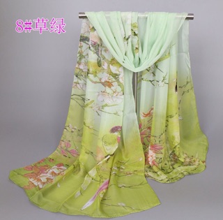 Cơmbo sỉ 10 Khăn choàng cổ voan lụa cao cấp