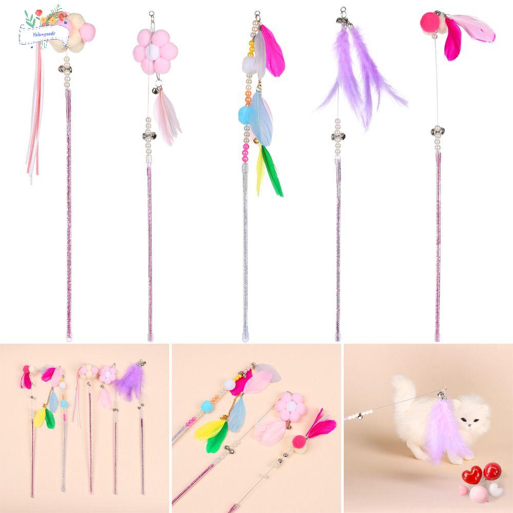 ☆Yola☆ 1 Gậy Đồ Chơi Lông Vũ Vui Nhộn Dành Cho Mèo