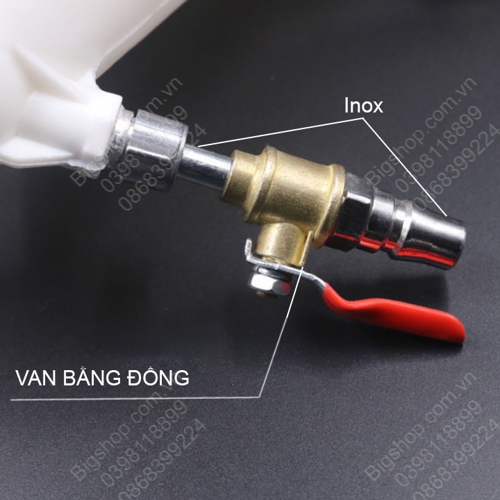 Súng phun sơn tường tạo gai sần NR02, làm bằng nhựa ABS