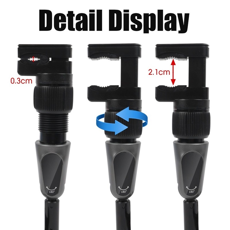 Giá Đỡ Điện Thoại Gắn Gương Chiếu Hậu Xe Hơi Bằng ABS Xoay Được Chỉnh Được Định Vị GPS Tiện Dụng