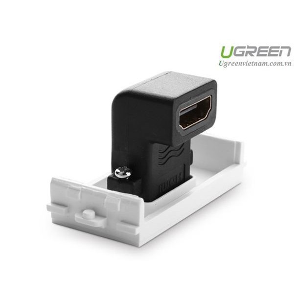 Hạt Wallplate HDMI âm tường bẻ góc 90 độ Ugreen UG-20318 chính hãng