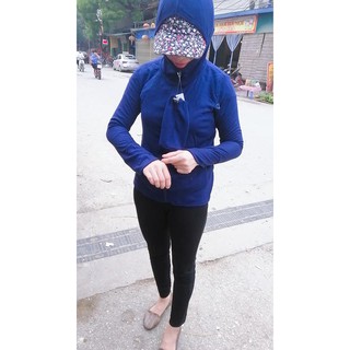 Com bo áo chống nắng cotton