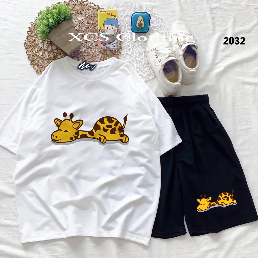 Đồ Bộ Hoạt Hình Unisex – Aossi , Set Cartoon, Freesize, Thun Cotton, Nam Nữ Đều Mặc Được