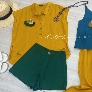Quần short linen TT Cói Design