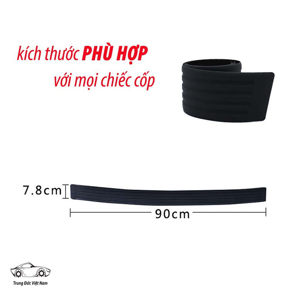Nẹp Cốp Cao Su Xe Hơi Bảo Vệ Chống Trầy Xước – Mẫu Sports Cá Tính, Nẹp Chống Trầy Cốp Sau Cho Xe Hơi + Quà Tặng Túi Thơm