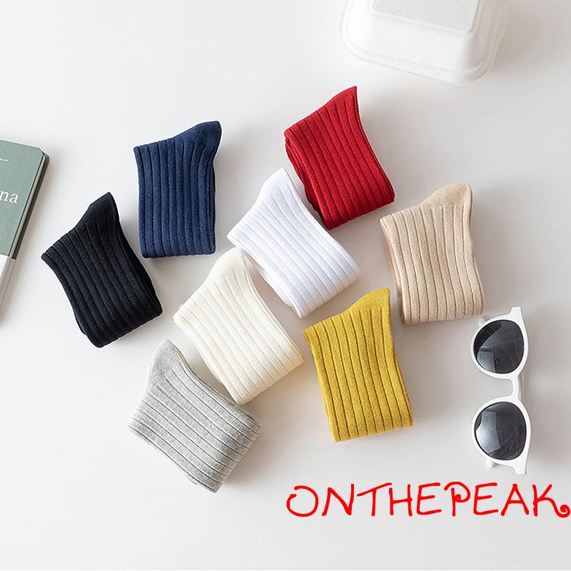 Vớ Đan Len Cao Qua Gối Màu Sắc Trơn Dành Cho Bé Trai Và Bé Gái