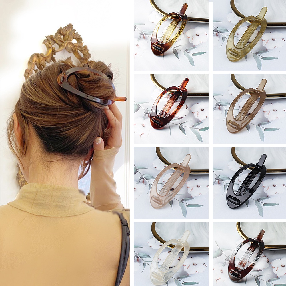 Mới Kẹp Tóc Mỏ Vịt Bằng Nhựa Cỡ Lớn Phong Cách Hàn Quốc Cho Nữ
