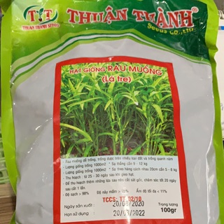 Hạt giống RAU MUỐNG LÁ TRE gói 1kg