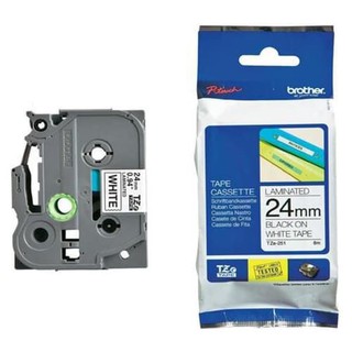 Nhãn in tiêu chuẩn brother tze-251 - 24mm chữ đen trên nền trắng - hàng chính hãng