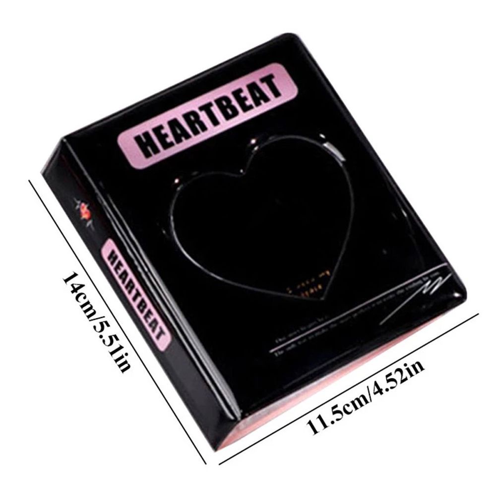 Album đựng thẻ ảnh sưu tầm Kpop mini họa tiết trái tim
