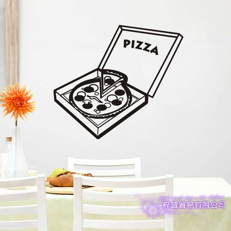 Express Pizza Miếng Dán Nhà Hàng Decal Poster Vinyl Nghệ Thuật Dán Tường Đề Can Trang Trí Bức Tranh 