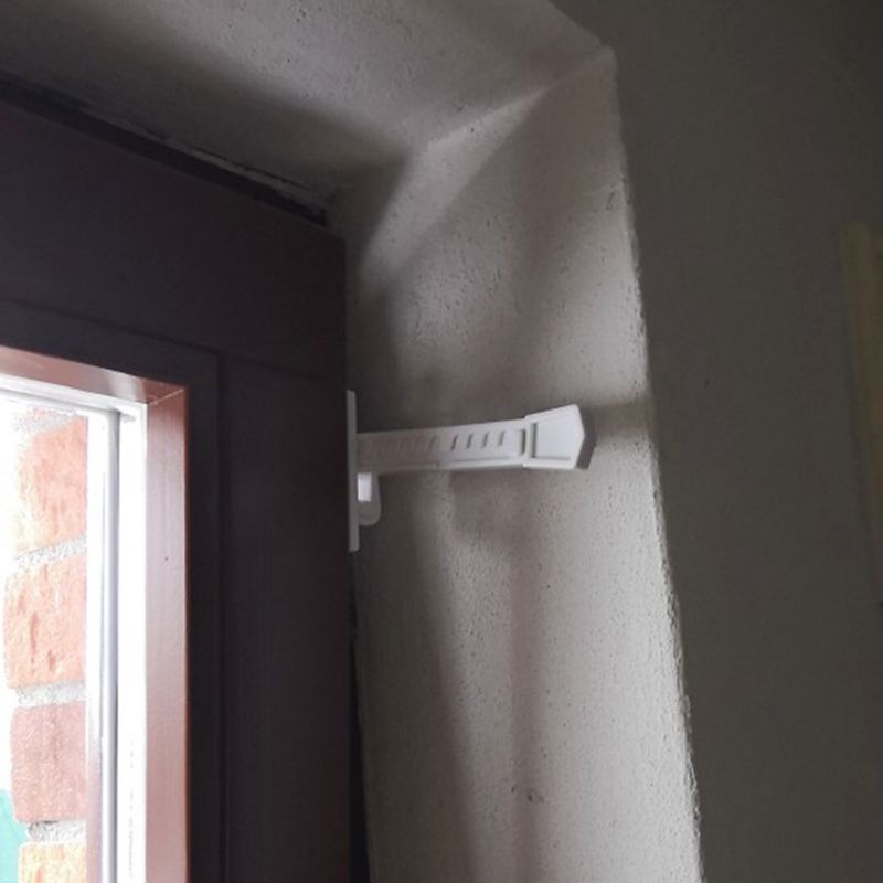 Khóa Cửa Sổ ABS Kèm Ốc Vít Cố Định Bảo Vệ An Toàn Cho Bé