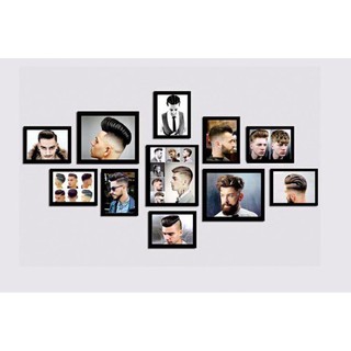 TRANH TÓC NAM BARBER DÁN TƯỜNG 11 TẤM TRANG TRÍ SALON QUÁN TÓC CAO CẤP BỀN ĐẸP MOKOSA - FL111