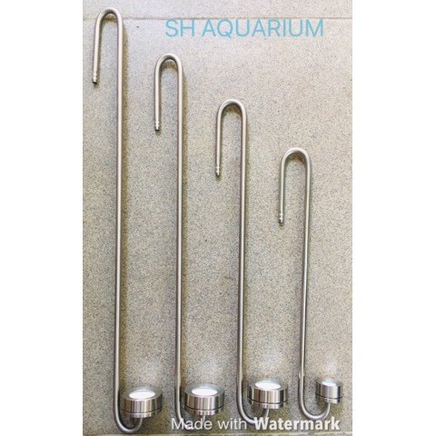 Sủi CO2 Inox treo thành bể cá cảnh, thuỷ sinh Mufan