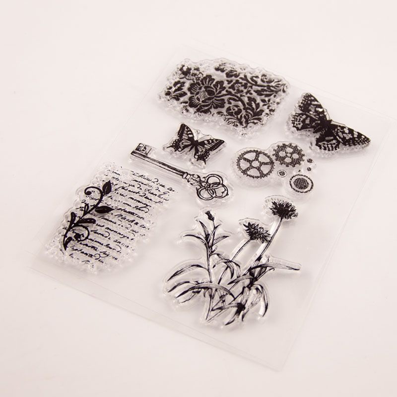 Tem Đóng Album Thủ Công Bằng Silicone Hình Bướm