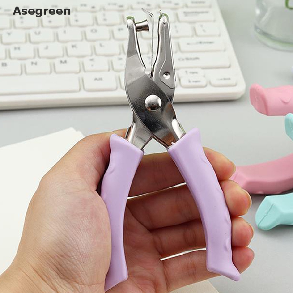 Dụng Cụ Đục Lỗ Giấy Cầm Tay Bằng Kim Loại Hình Tròn 6MM