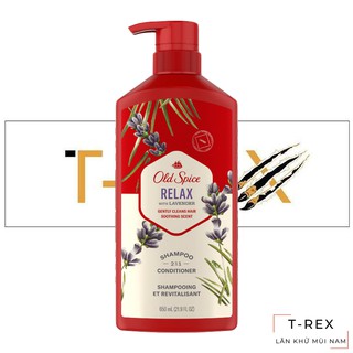 [Dưỡng Tóc] Dầu Gội Đầu 2 In 1 Old Spice Relax With Lavender 650ML (Dầu Gội Xả)