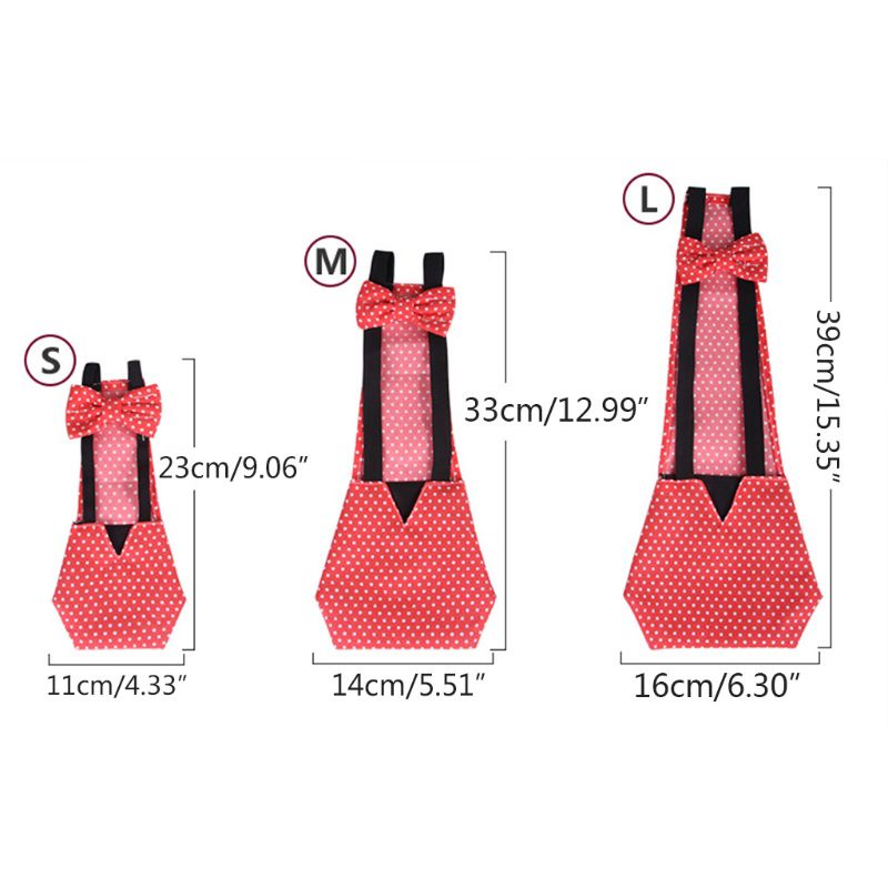 Tã Vải Cotton Đính Nơ Tùy Chỉnh Tiện Dụng Cho Thú Cưng