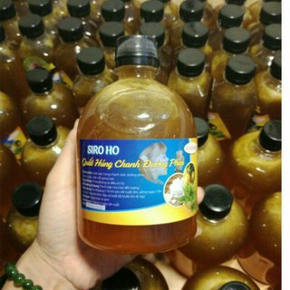 Thảo dược 7in1 siro "quất - húng chanh - đường phèn" chai 550ml homemade