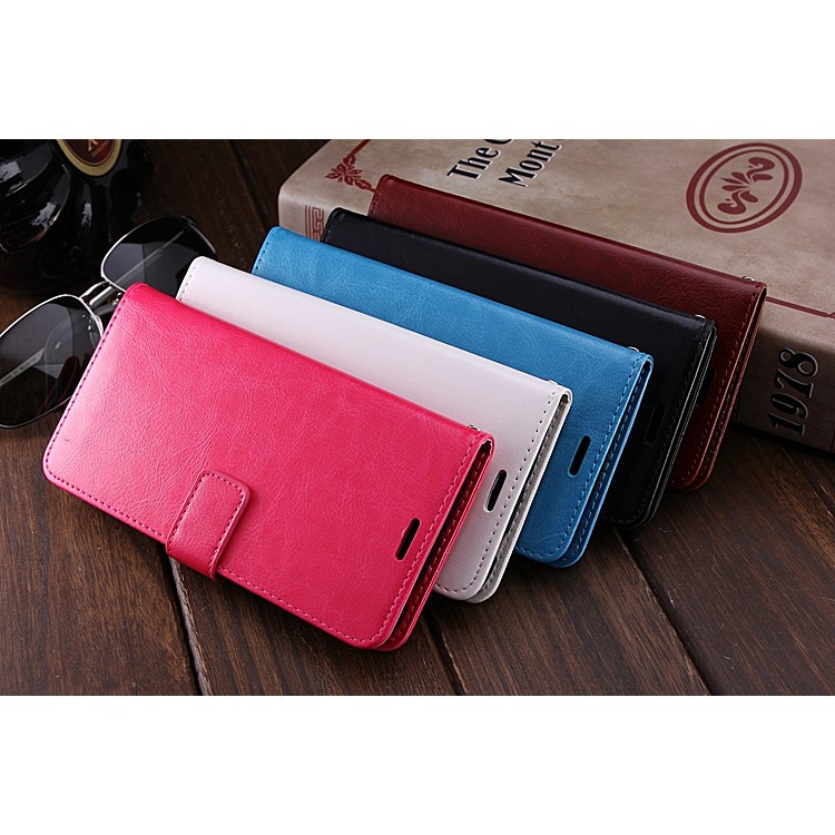 Bao da điện thoại màu trơn dạng ví thời trang cho Oppo F9 K1 | BigBuy360 - bigbuy360.vn