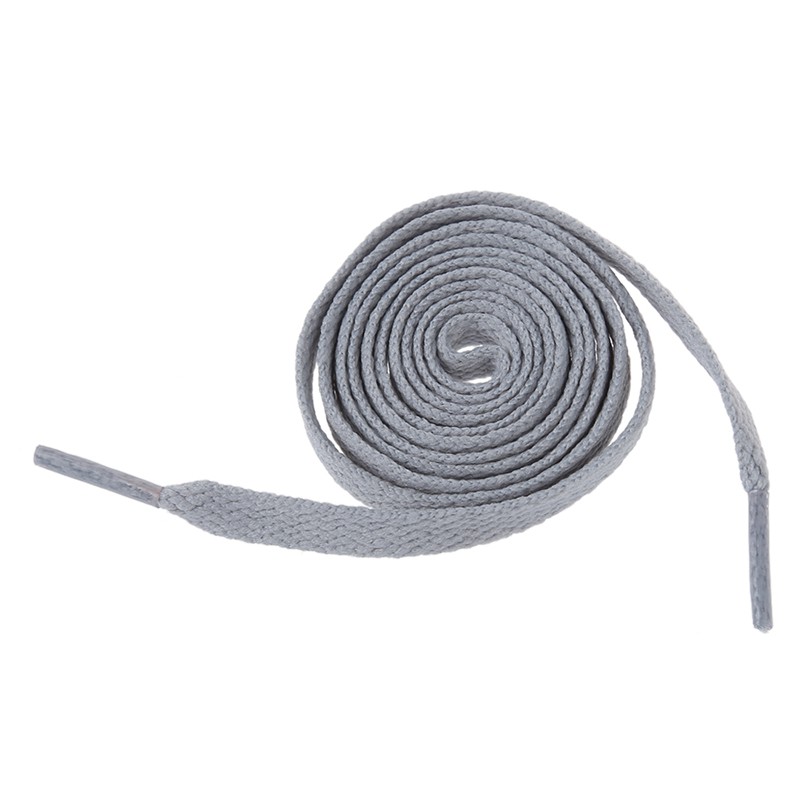 Trainers Plastic Tips 52.4 Long Grey Flat Wide Shoe Laces Strings 2pc