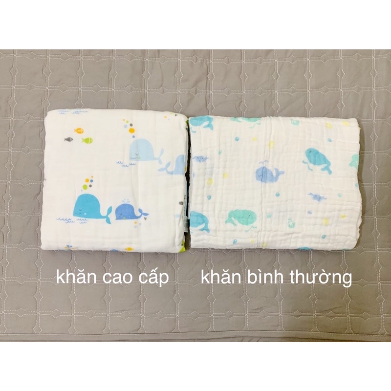 Khăn tắm xô 6 lớp loại cao cấp cho bé size 110x110cm Sulina official K03