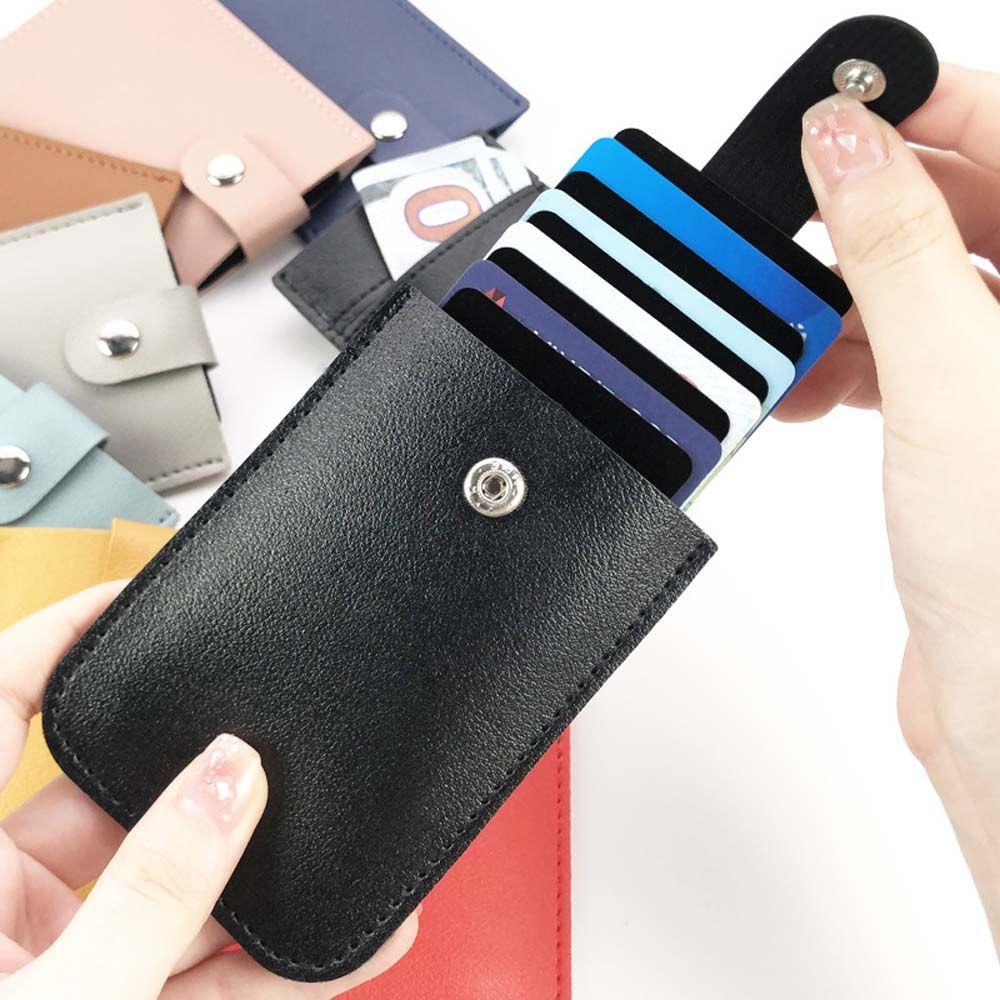Preston Ví Đựng Tiền Xu / Thẻ Tín Dụng / Tiền Xu Mini Bằng Da PU Thiết Kế Kéo Dây Thời Trang