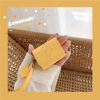 Leather Smiley Lemon AirPods Pro Protective Cover Airpods1/2 Apple Wireless Bluetooth Headset Case