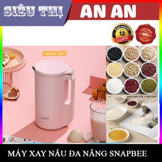 Máy làm sữa hạt đa năng SnapBee sữa đậu nành xay sinh tô nấu cháo 200W nhỏ gọn mạnh mẽ dễ vệ sinh màu hồng BH 12 tháng