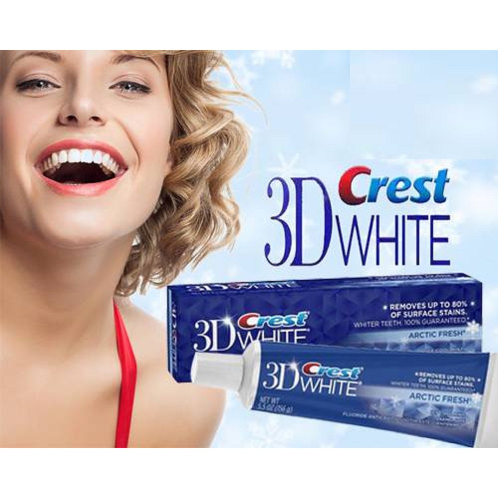 Kem Đánh Răng Crest 3d White Advanced Whitening 170G, 100% chính hãng