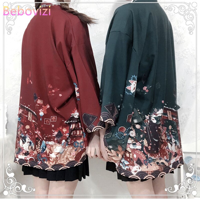 Áo khoác kimono hóa trang samurai nhiều màu sắc tùy chọn mẫu 2021 thời trang mùa hè | BigBuy360 - bigbuy360.vn