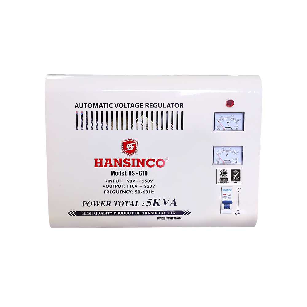 Ổn Áp Treo Tường 1 Pha 5KVA HANSINCO