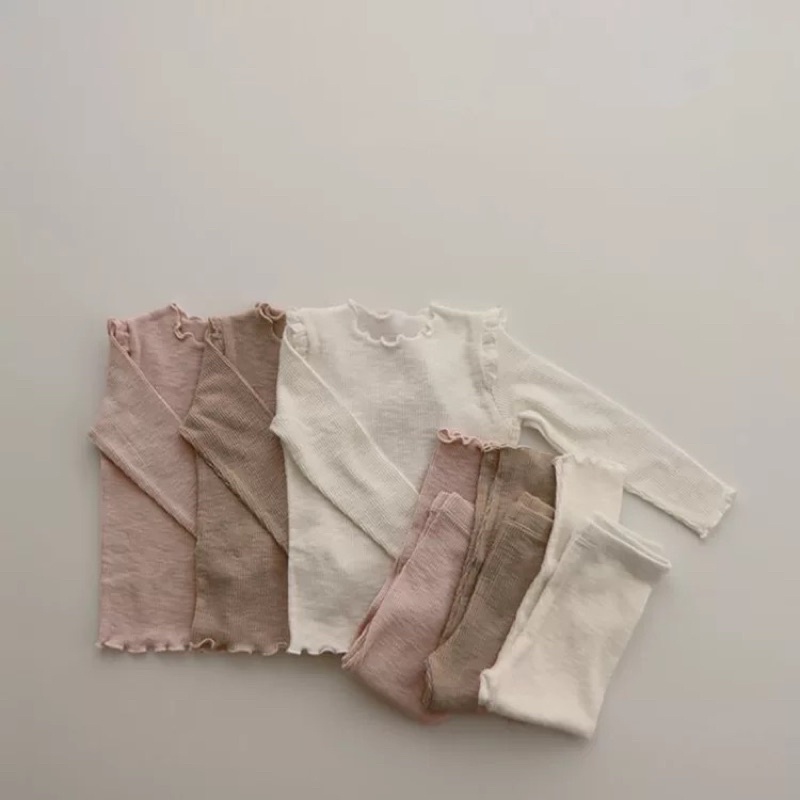 Set bodysuit cotton, set bộ quần áo thu đông và turban mềm mại chất gân xốp cực yêu cho bé